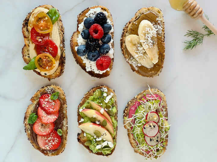Healthy Toast 6 Ways