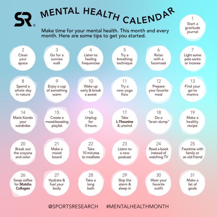 Mental Wellness Calendar