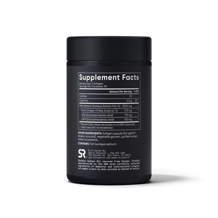 Wild Alaskan Sockeye Salmon Oil