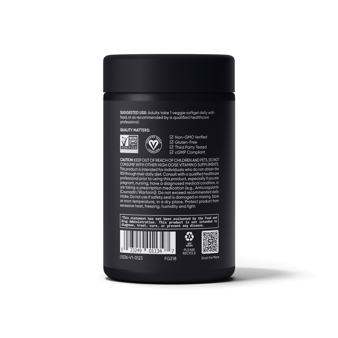 Vitamin D3 + K2 with Coconut MCT Oil