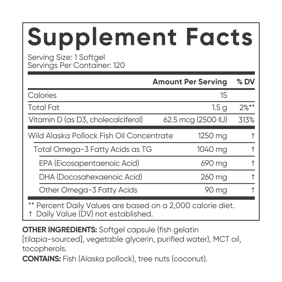 Omega-3 Fish Oil + Vitamin D3