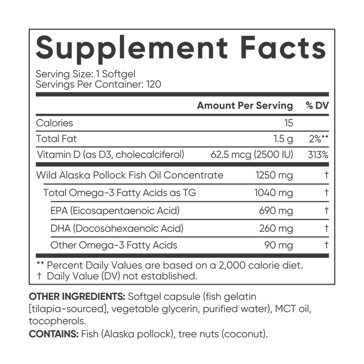 Omega-3 Fish Oil + Vitamin D3